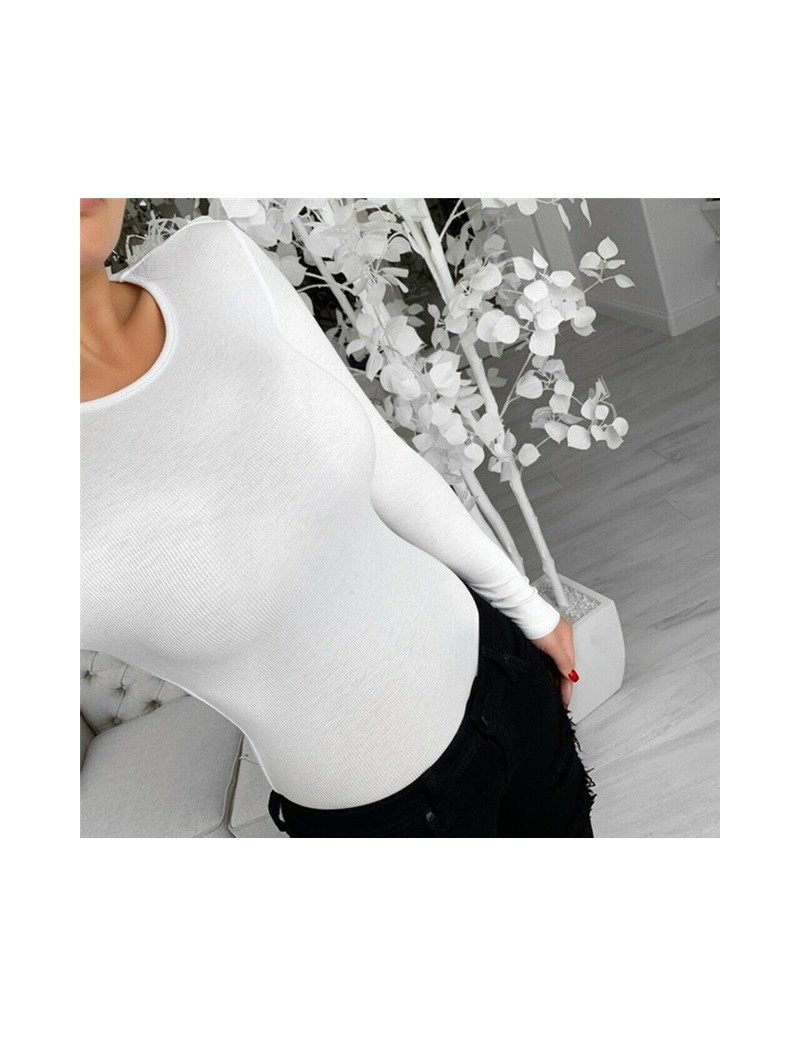 Bodysuits Rompers Womens Bodysuit 2019 Winter Autumn Long Sleeve Slim Overalls Fit Body Femme Solid Basic Top Ladies Casual C...