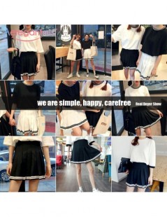 Skirts Sweet Pleated Skirt Women Preppy Style Mini High Waist Skirt Girls Vintage Black White Cute School Uniforms Skirts - Y...