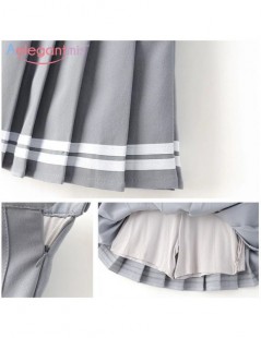 Skirts Sweet Pleated Skirt Women Preppy Style Mini High Waist Skirt Girls Vintage Black White Cute School Uniforms Skirts - Y...