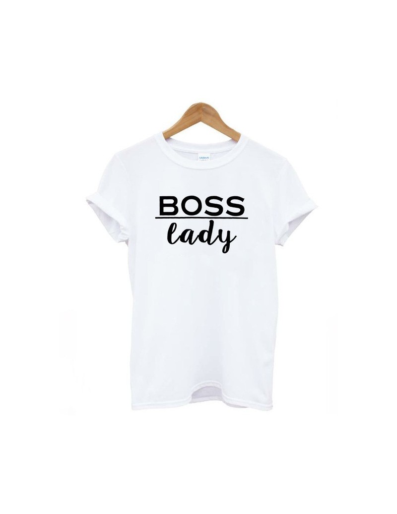 boss lady baby Letters Print Women tshirt Cotton Casual Funny t shirt For Lady Top Tee Hipster Tumblr Drop Ship Z-908 - whit...