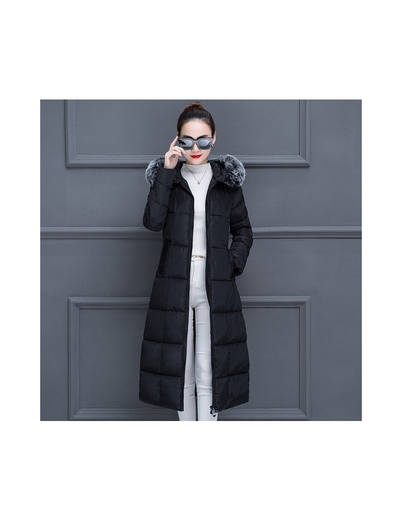 Parkas womens winter jackets and coats 2018 Parkas for women long Wadded Jackets female warm Outwear With a Hood Large Faux F...