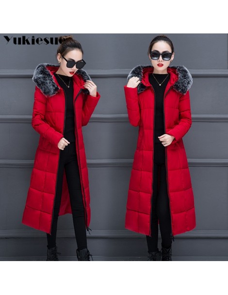 Parkas womens winter jackets and coats 2018 Parkas for women long Wadded Jackets female warm Outwear With a Hood Large Faux F...