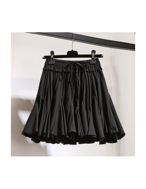 Skirts Summer New Korean Version of Women's High Waist Pleated Skirt Casual Chiffon Mini Skirt Jupe Femme - picture - 4Q30272...