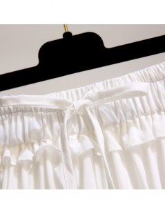 Skirts Summer New Korean Version of Women's High Waist Pleated Skirt Casual Chiffon Mini Skirt Jupe Femme - White - 4Q3027282...