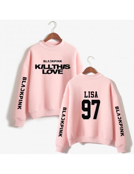 Hoodies & Sweatshirts Blackpink Kpop Lisa Turtleneck Sweatshirts Women/men Outwear Hip-Hop Blackpink Kill This Love Logo Hara...