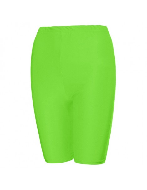 Shorts Women Outdoor Cycling Elastic Polyester High Waist Tight Shorts Pants Leggings New Chic - Green - 5W111187742861-4 $18.04