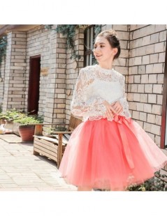 Skirts 7Layered 50cm Tulle Skirts Womens 2Adult Tulle Skirt Elastic High Waist Pleated Midi Skirt 2019 Fashion Wedding Jupe -...