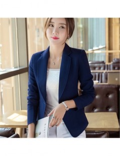 Blazers Ladies blue Blazer Feminino Plus Size uniform elegant business Formal Jacket Women's White Blaser Female Blue Women S...