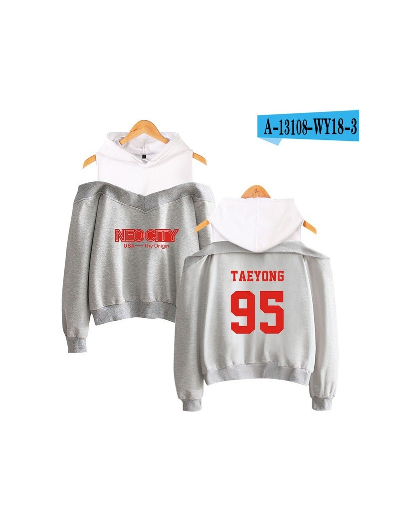 Nct 127 Kpop Off Shoulder Hoodies Women Fashion Long Sleeve Hooded Sweatshirts 2019 Hot Sale Casual Trendy Streetwear Clothe...