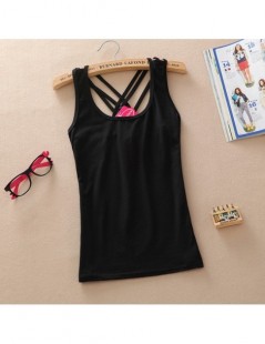 Tank Tops New Arrival Women Fashion Summer casual Solid Cotton Sleeveless Vest Tank Tops t shirt Candy Color Basic Crop Busti...