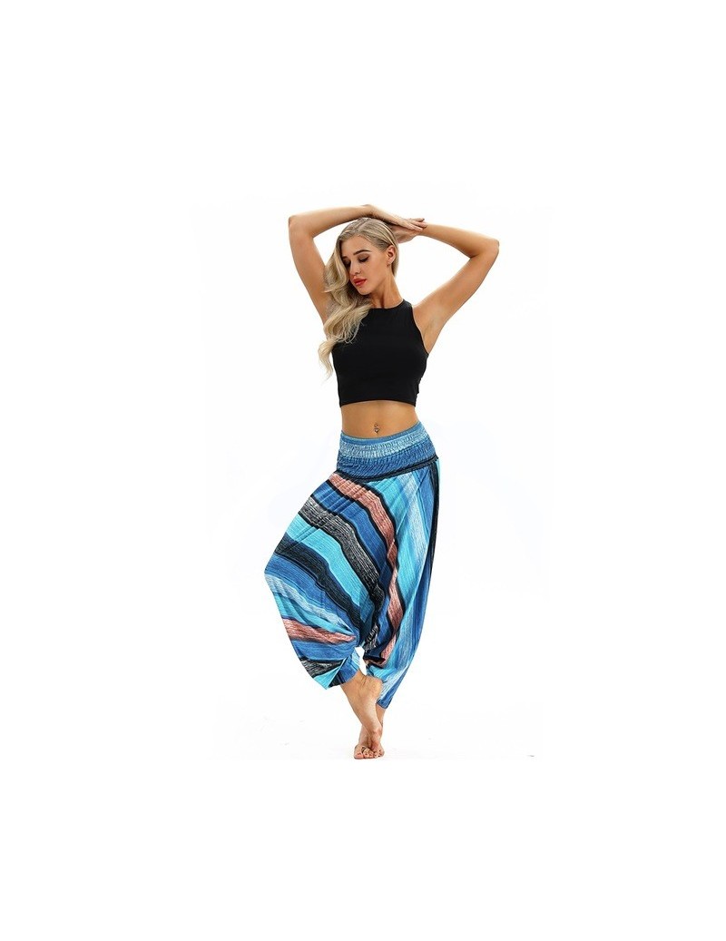 Pants & Capris Casual Loose Harem Pants Women 2019 Elastic Waist 3D Floral Ethnic Pants Bloomers Trousers Summer Beach Bohemi...