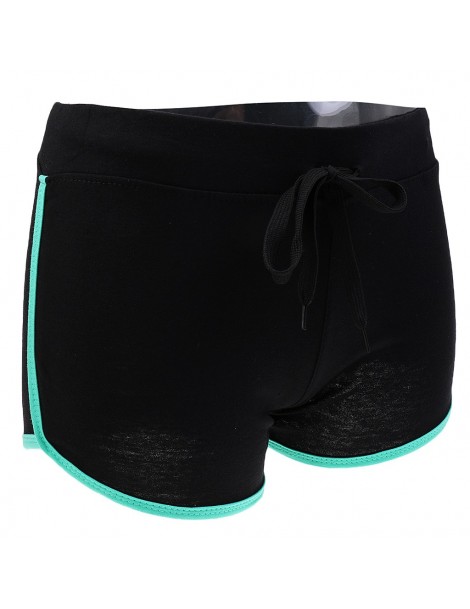 Shorts Womens Sports Shorts Trousers Workout Fitness Shorts - L Black Green Sho - 5I111189960305-9 $19.83