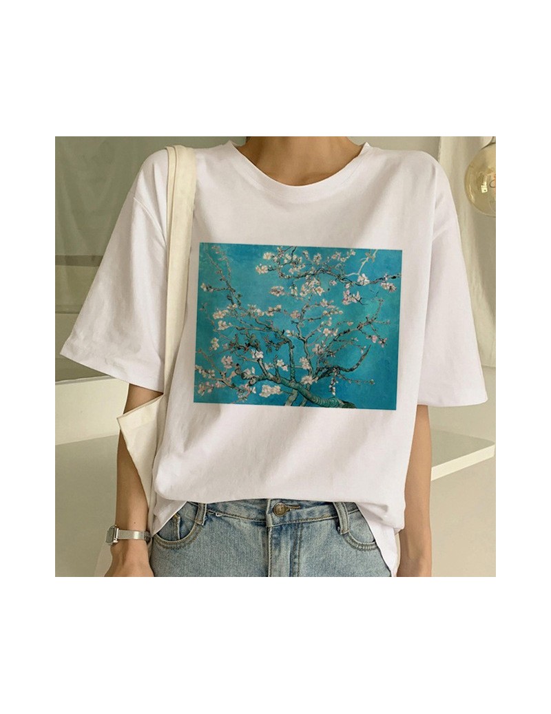 T-Shirts New Van Gogh T Shirt Art Painting T Shirt Women Funny Print Short Sleeve T-shirt Harajuku Ullzang Tshirt Fashion Top...