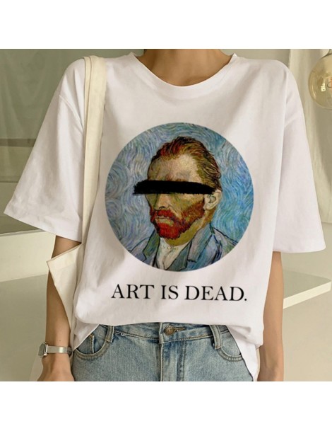 T-Shirts New Van Gogh T Shirt Art Painting T Shirt Women Funny Print Short Sleeve T-shirt Harajuku Ullzang Tshirt Fashion Top...