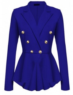 Blazers 2018 Fashion Slim Fit Women Blazer Jackets Womens White Blue Ladies Blazer Office Jacket Elegant Female Solid Button ...
