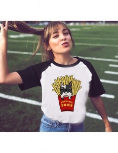 T-Shirts 2018 Tops French Bulldog Female T Shirts Pug Printed Tshirt Women French Bulldog Dog Harajuku Casual T-shirt Clothin...