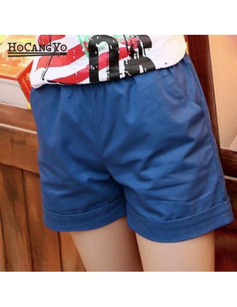 Shorts Summer Shorts for Women Loose Casual 100% Cotton Shorts Plus Size Solid Color Elastic Waist Straight Hot Shorts for Gi...