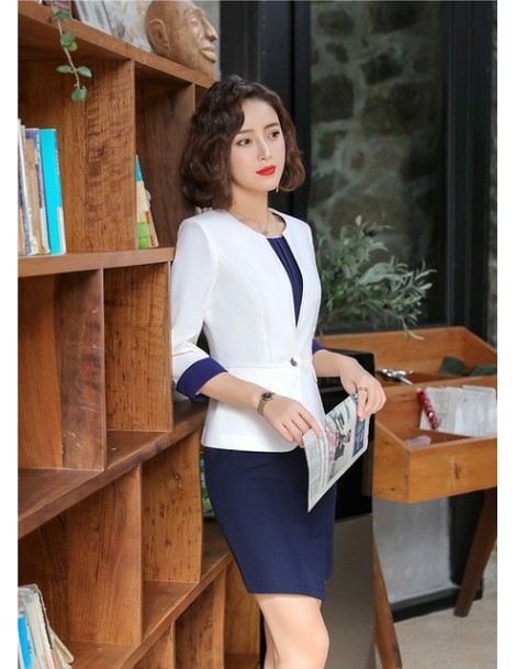 Dress Suits Ladies Formal OL Styles Spring Summer Business Suits Women Blazers With Jackets And Dress Professional Office Wor...