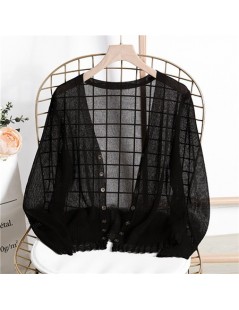 Cardigans Summer Thin Lace Patchwork Knitted Kimono Cardigan Women Long Sleeve Silk Linen Cape Coat Sexy Blouses Elegant Whit...