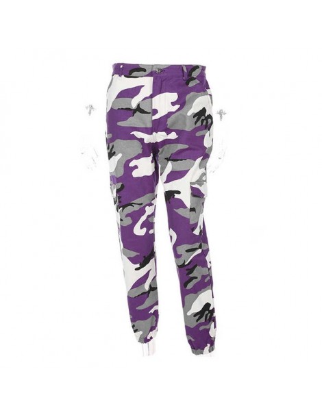 Pants & Capris Women Streetwear High Waist Camouflage Pants Cotton Pencil Cargo Pants 2018 Fashion Denim Military Camo Pants ...