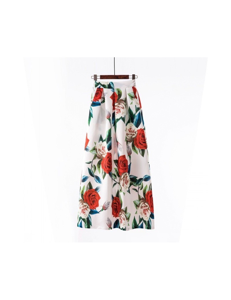 Skirts Long Pleated Maxi Skirt Summer 2019 Jupe Longue Femme Vintage High Waisted Polka Dot Skirts Womens Big Swing Plus size...