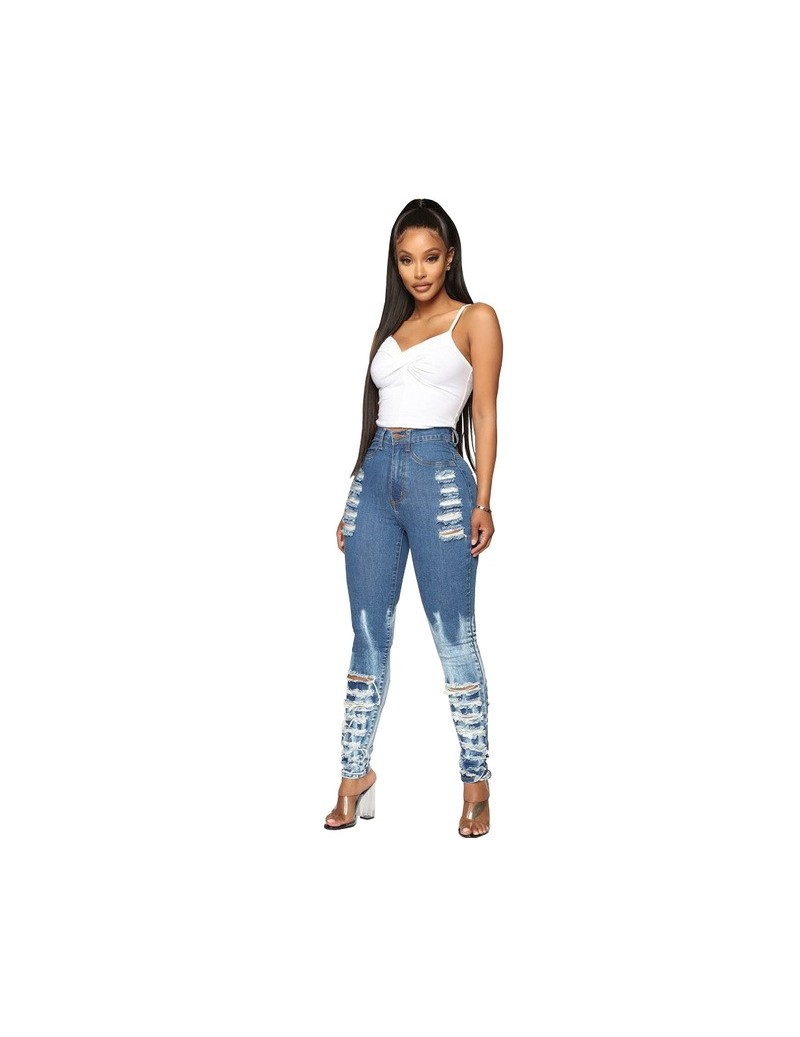 Jeans Ripped Jeans for Women Full Length Stretch Distressed Jeans Female New Fashion Skinny Jeans Women's Sexy Pencil Pants X...
