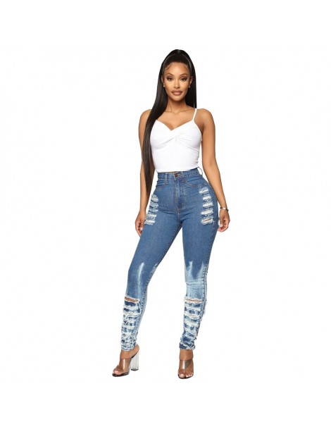 Jeans Ripped Jeans for Women Full Length Stretch Distressed Jeans Female New Fashion Skinny Jeans Women's Sexy Pencil Pants X...
