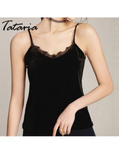 Camis Camisole Tops Women Streetwear Causual Spaghetti Strap Female Cami V Neck Sexy Summer Women Camisole with Lace Tops - W...