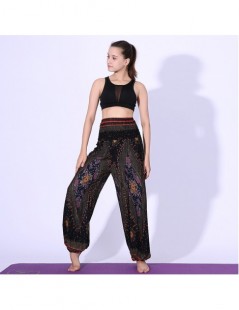Pants & Capris Summer Beach Boho High Waist Harem Pants Women Bloomers Plus Size Print Trousers Women Fashion Workout Pant 3 ...