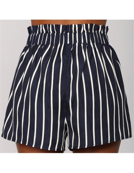 Shorts Summer Style Womens Striped Shorts Sexy Waist Band Shorts Casual Beach High Waist Mini Trousers New 2018 Ladies Short ...