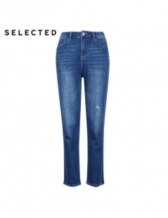 Jeans Women's Cotton-blend Stretch High-rise Spliced Wash Effect Jeans C 418432504 - MID BLUE DENIM AS - 4K3058179247 $87.36