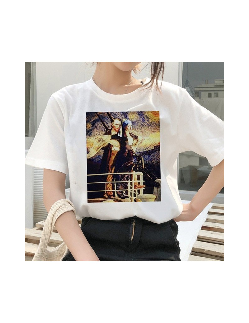 Van Gogh Painting t shirt tshirt women ulzzang female femme art streetwear harajuku t-shirt tee kawaii shirts Graphic aesthe...