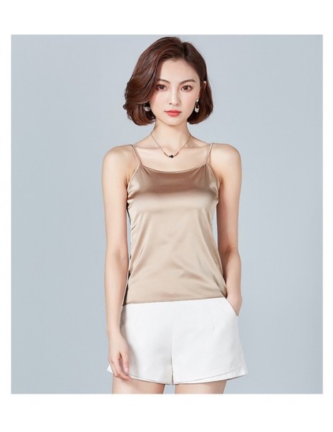 Camis New Women Camis Summer tank tops Sleeveless solid color office lady casual Classic Basic style vest - Khaki - 4I3006449...