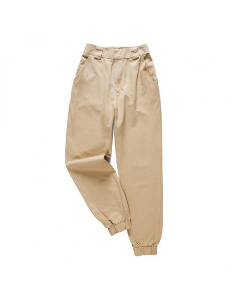 Pants & Capris fashion woman pants women cargo high waist pants loose trousers joggers female sweatpants streetwear 5A02 - Kh...