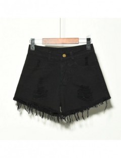 Shorts Denim Hole Shorts for Women Vintage High Waist Summer Casual Female Straight Mini Shorts Tassel Harajuku Jeans Plus Si...