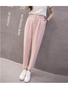 Pants & Capris 2018 Summer Women's Chiffon Ankle-Length Pants Female Loose Office Lady Autumn Harem Pants Korea Style Solid C...