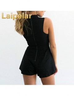 Rompers 2018 Summer Plus Size XXL Embroidery V Neck Off Shoulder Women Fashion Bodysuit Elegant Sexy Short Jumpsuit Black Whi...