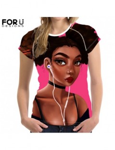 T-Shirts African Girls Art 3D Prints T Shirt For Women Clothing 2019 Summer Female T shirts Harajuku Ladies Tee Shirt Femme -...