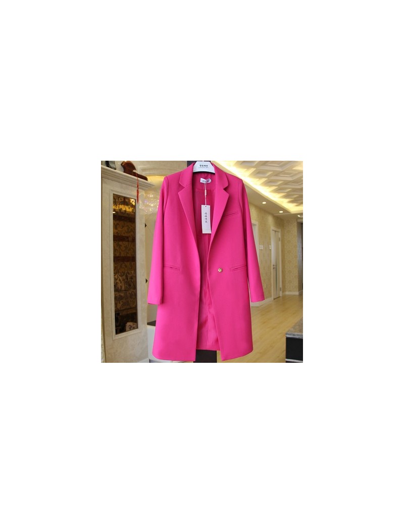 Blazers Hot Sale 2019 Spring Autumn New Women Blazers And Jackets Casual Long Women Suits Wide Waisted Solid Female Jacket Pl...