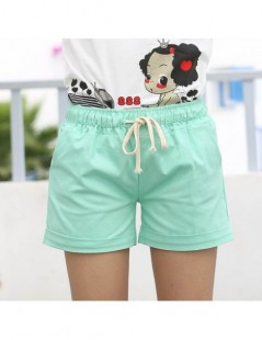 Shorts 2015 Summer Style Shorts Candy Color Elastic With Belt Short Women SH222 - Blue - 4H3510313739-2 $6.30