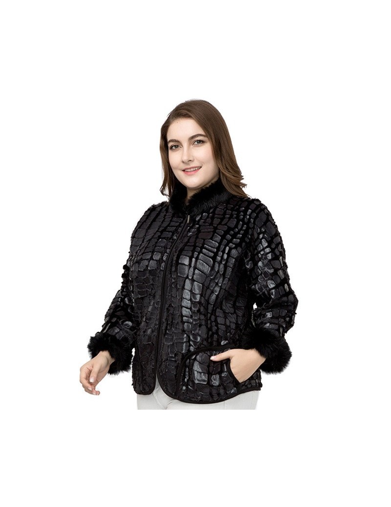 Jackets Miaoke Spring ladies Plus Size coats and jackets women Fashion laege size Vintage black cropped streetwear bomber jac...