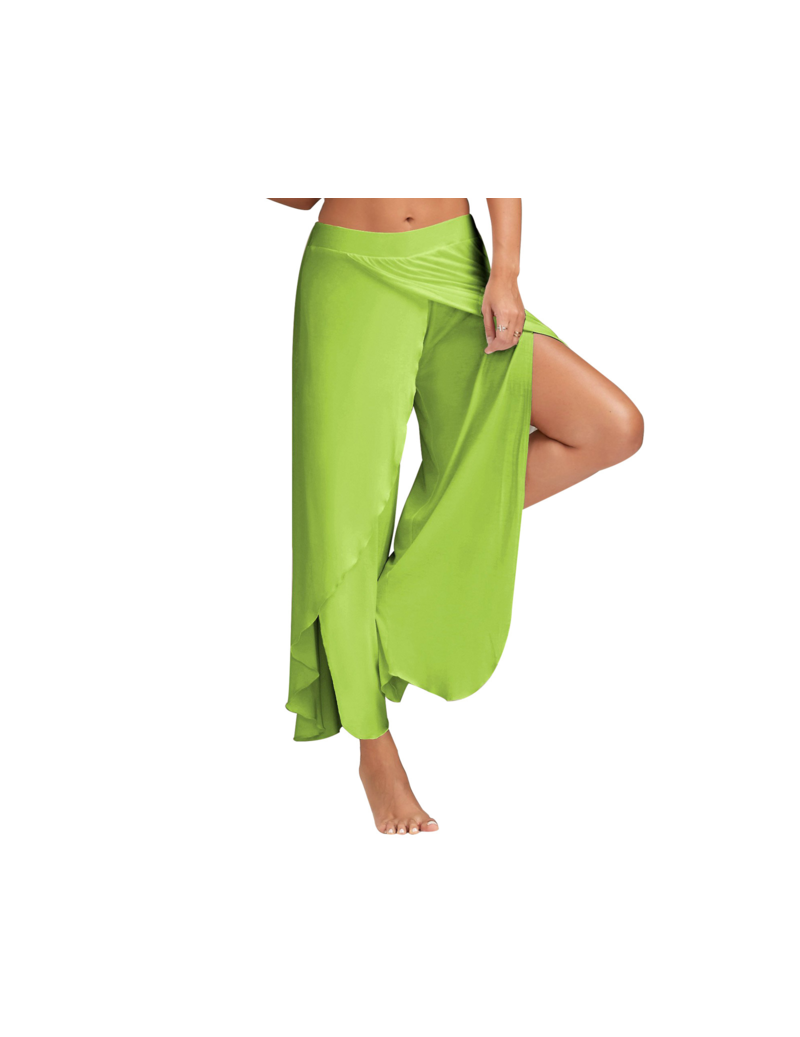 5XL Women Solid Casual Wide Leg Long Harem India Joga Pants Ladies High Waist Loose Elastic Waist Trousers Plus Size Beach P...