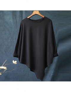 T-Shirts Autumn New Irregular Solid Color O-neck All-match Women Cotton T-shirt 2019 Casual Fashion Long Sleeve Females T-shi...