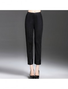 Pants & Capris Special Pleats Spring Summer Female Pencil Pants Women Fashion Casual Ankle-Length Slim Big Size Black Grey Kh...
