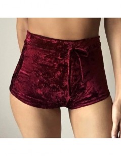 Shorts 2017 Women Pink Velvet Shorts Fashion Sexy Bodycon Workout Flannel Short Pants Feminino Pantalones Mujer Fitness Soft ...