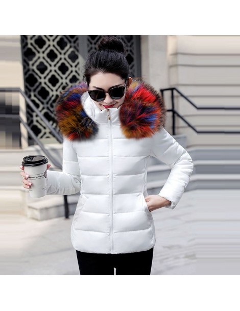 Parkas New Parkas Female Flower fur Womens Winter Jacket Thick Cotton Warm Jacket Ladies Outwear Parkas Plus Size 5XL Winter ...