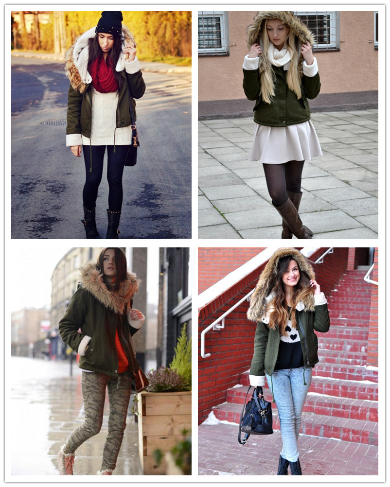 Winter/Spring Designer Fashion Women's Outwear Short Causal Solid Fur ...