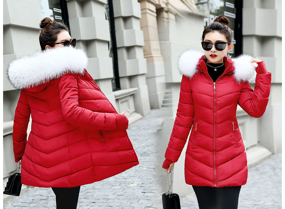 2019 New Fashion Long Winter Jacket Women Slim Female Coat Thicken ...