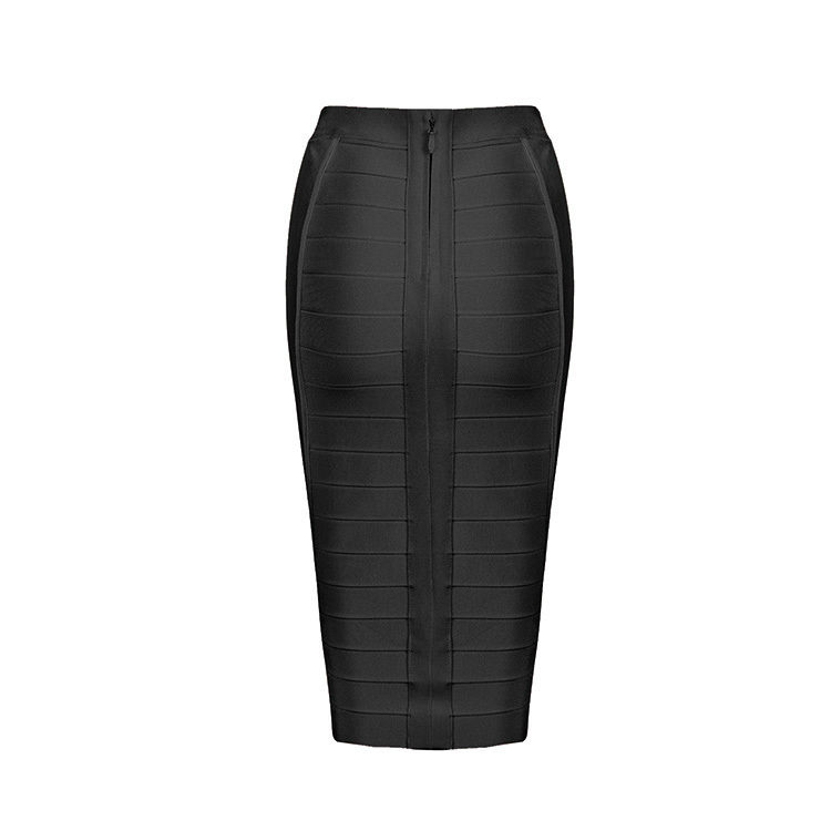 2019 New Sexy Pencil Bodycon Skirt Striped Knee-Length Bandage Skirts ...