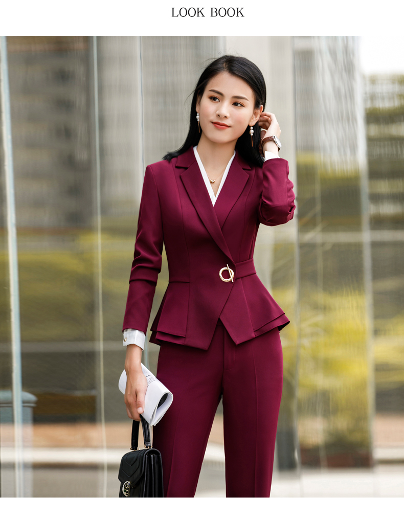 Formal Women Suit Office Lady Work Pant Suits Business Pants Blazer Set ...